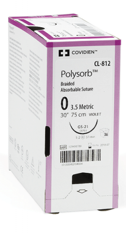 POLYSORB ABSORBABLE SUTURE 3/0(