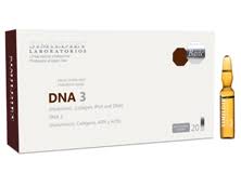 DNA 3    Box of 20 vials of 2 ml   DNA 3 allows optimal hydration of the skin.  Firming, regenerating, antioxidant and free antiradical protector.   DNA 3 promotes the production and preservation of hyaluronic acid in the body. Indicated in facial hydrati